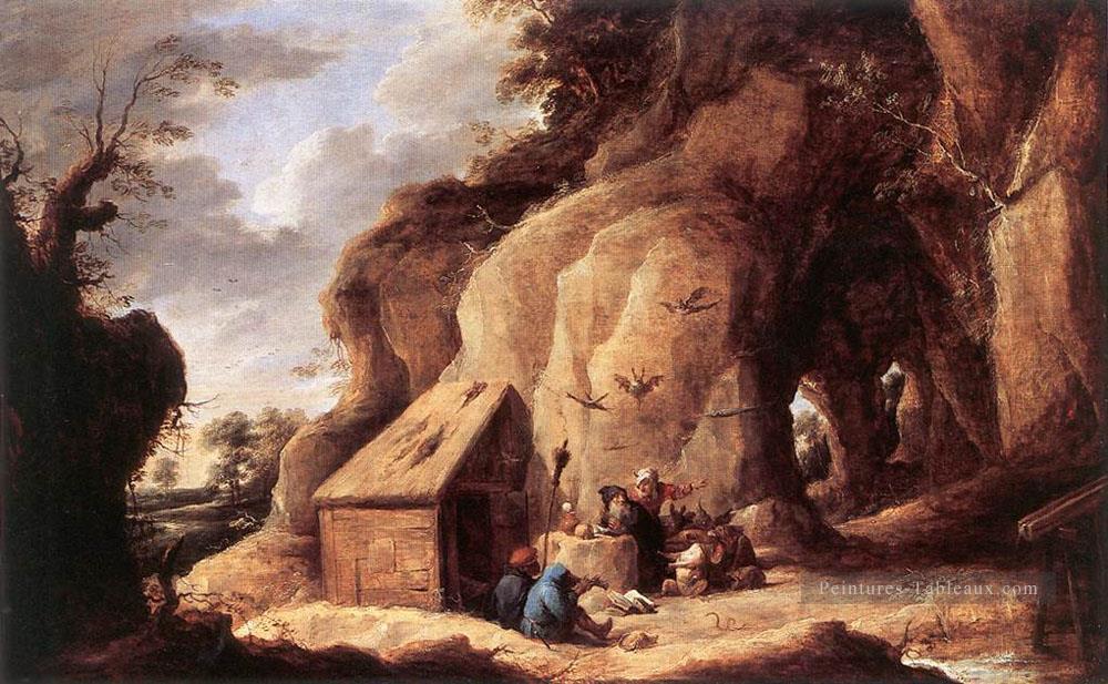 La tentation de saint Antoine David Teniers le Jeune Peintures à l'huile